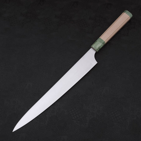 Sujihiki AUS-10 Poliert Grüner Ahornholz Griff 270mm-[Musashi]-[Japan-Küchenmesser]