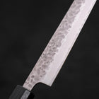 Sujihiki AUS-10 Tsuchime Damascus Dark Blue Urushi Handle 240mm (9.4”)-[Musashi]-[Japan-Küchenmesser]