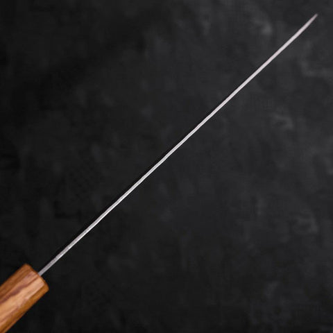 Sujihiki AUS-10 Tsuchime Damast Eichenholz Griff 240mm-[Musashi]-[Japan-Küchenmesser]