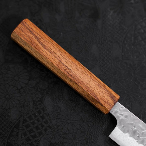 Sujihiki AUS-10 Tsuchime Damast Eichenholz Griff 240mm-[Musashi]-[Japan-Küchenmesser]