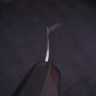 Sujihiki AUS-10 Wellen-Damast Büffelhorn und Magnolienholz Griff 240mm-[Musashi]-[Japan-Küchenmesser]