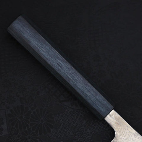 Sujihiki AUS-10 Wellen-Damast Dunkelblauer Urushi Griff 240mm-[Musashi]-[Japan-Küchenmesser]
