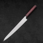 Sujihiki AUS-10 Wellen-Damast Lila Urushi Griff 240mm-[Musashi]-[Japan-Küchenmesser]