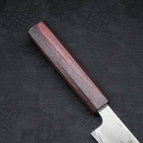 Sujihiki AUS-10 Wellen-Damast Lila Urushi Griff 240mm-[Musashi]-[Japan-Küchenmesser]