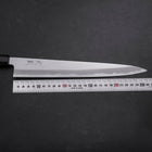 Sujihiki Blue Steel #1 Kasumi Büffelhorn und Ebenholz Griff 270mm-[Musashi]-[Japan-Küchenmesser]
