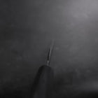 Sujihiki Blue Steel #2 Kurouchi Dunkelblauer Urushi Griff 210mm-[Musashi]-[Japan-Küchenmesser]