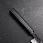 Sujihiki Blue Steel #2 Kurouchi Dunkelblauer Urushi Griff 210mm-[Musashi]-[Japan-Küchenmesser]