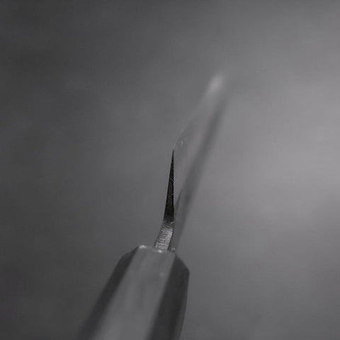 Sujihiki Blue Steel #2 Kurouchi Dunkelblauer Urushi Griff 240mm-[Musashi]-[Japan-Küchenmesser]