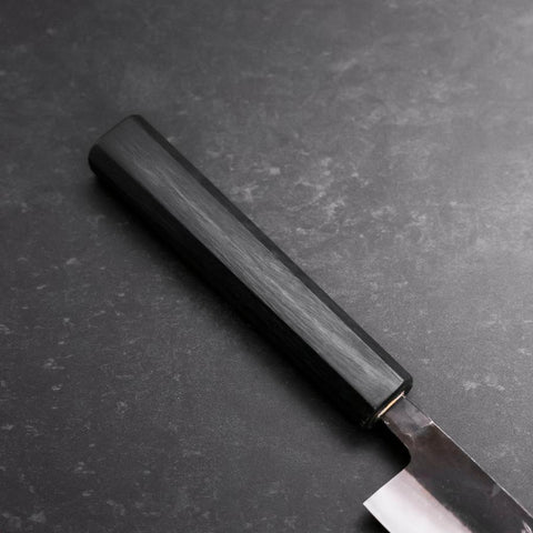 Sujihiki Blue Steel #2 Kurouchi Dunkelblauer Urushi Griff 240mm-[Musashi]-[Japan-Küchenmesser]