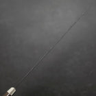 Sujihiki Edelstahlummantelung Blue Super Kurouchi Tsuchime Brauner Westlicher Griff 240mm-[Musashi]-[Japan-Küchenmesser]