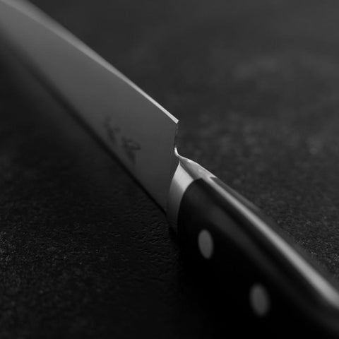 Sujihiki Molybdän Poliert Schwarzer Westlicher Griff 210mm-[Musashi]-[Japan-Küchenmesser]