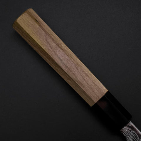 Sujihiki SLD Damast Büffelhorn und Magnolienholz Griff 240mm-[Musashi]-[Japan-Küchenmesser]