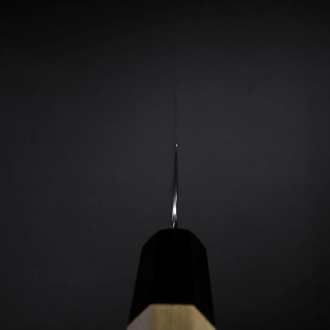 Sujihiki SLD Damast Büffelhorn und Magnolienholz Griff 240mm-[Musashi]-[Japan-Küchenmesser]