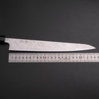 Sujihiki SLD Damast Büffelhorn und Magnolienholz Griff 240mm-[Musashi]-[Japan-Küchenmesser]