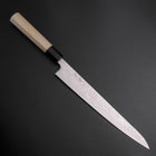 Sujihiki SLD Damast Büffelhorn und Magnolienholz Griff 240mm-[Musashi]-[Japan-Küchenmesser]