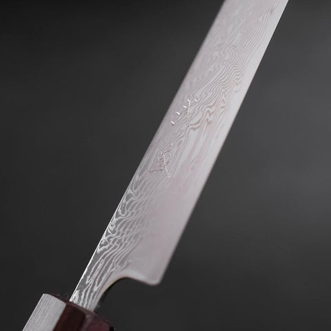 Sujihiki SLD Damast Lilaner Urushi Griff 240mm-[Musashi]-[Japan-Küchenmesser]