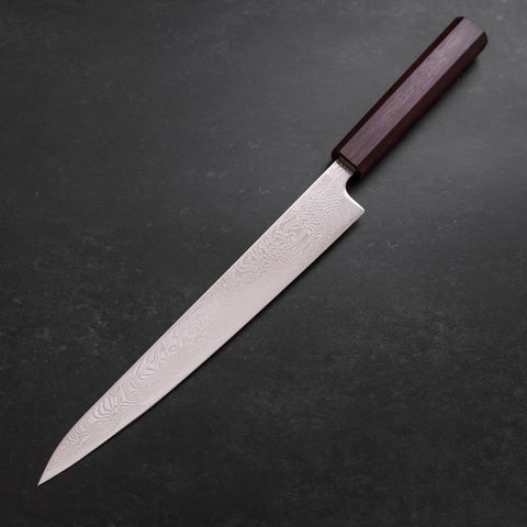 Sujihiki SLD Damast Urushi Griff in Lila 240mm-[Musashi]-[Japan-Küchenmesser]