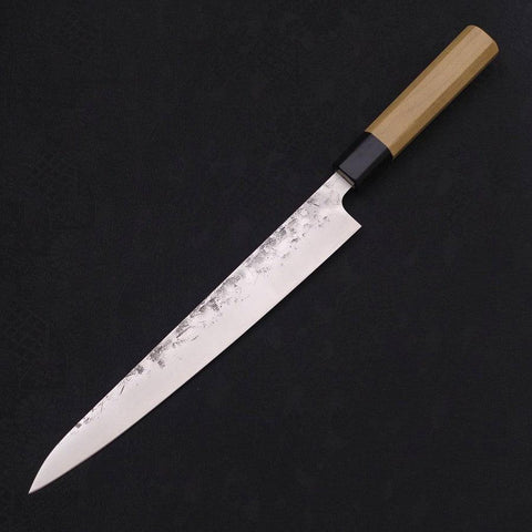 Sujihiki SLD Nashiji Washi Büffelhorn und Magnolienholz Griff 240mm-[Musashi]-[Japan-Küchenmesser]