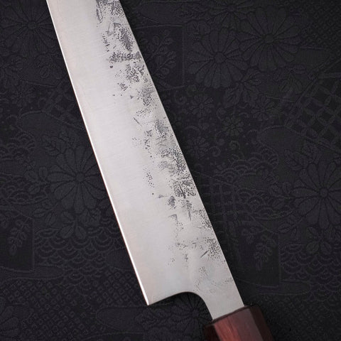 Sujihiki SLD Nashiji Washi Lila Urushi Griff 240mm-[Musashi]-[Japan-Küchenmesser]