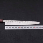 Sujihiki SLD Nashiji Washi Lila Urushi Griff 240mm-[Musashi]-[Japan-Küchenmesser]