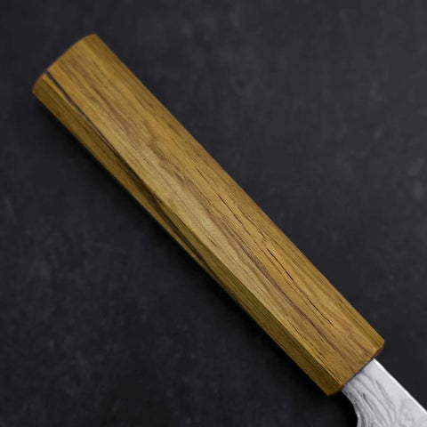 Sujihiki SLD Wellen Damast Eichenholz Griff 240mm-[Musashi]-[Japan-Küchenmesser]