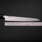 Sujihiki SLD Wellen Damast Büffelhorn und Magnolienholz Griff 240mm-[Musashi]-[Japan-Küchenmesser]