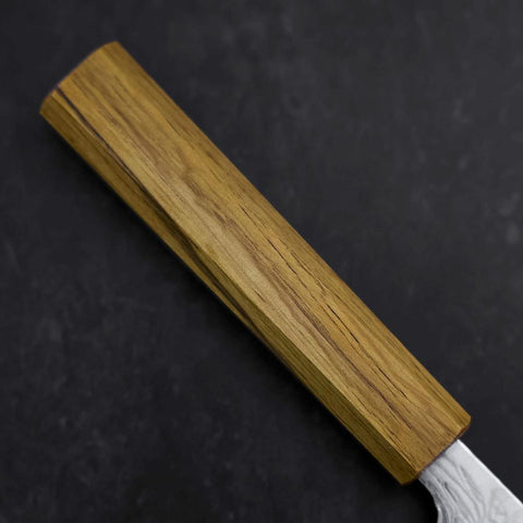 Sujihiki SLD Wellen Damast Eichenholz Griff 240mm-[Musashi]-[Japan-Küchenmesser]
