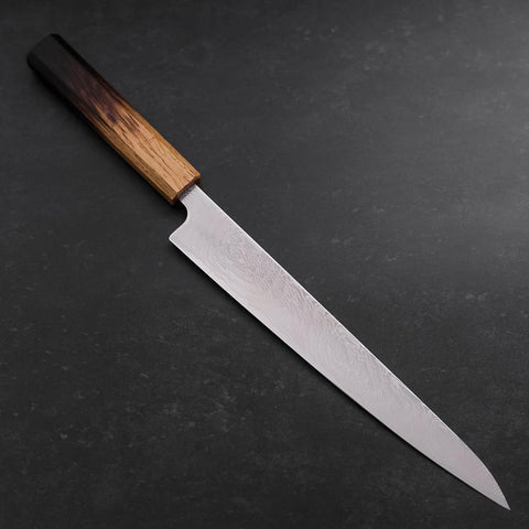 Sujihiki SLD Wellen Damast Yaki Urushi Griff 240mm-[Musashi]-[Japan-Küchenmesser]