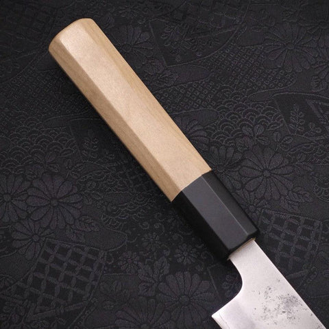 Sujihiki Silver Steel #3 Nashiji Büffelhorn und Magnolieholz Griff 240mm-[Musashi]-[Japan-Küchenmesser]