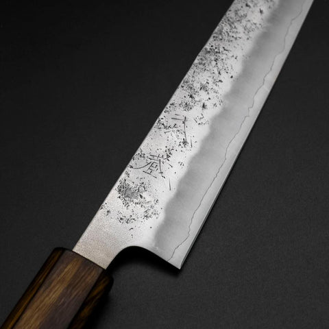 Sujihiki Silver Steel #3 Nashiji Sumi Urushi Griff 240mm-[Musashi]-[Japan-Küchenmesser]