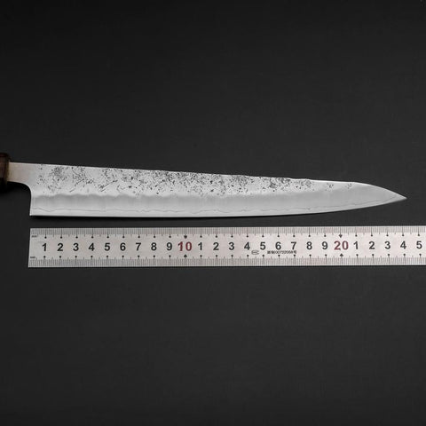 Sujihiki Silver Steel #3 Nashiji Sumi Urushi Griff 240mm-[Musashi]-[Japan-Küchenmesser]