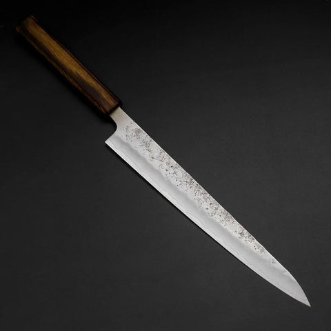 Sujihiki Silver Steel #3 Nashiji Sumi Urushi Griff 240mm-[Musashi]-[Japan-Küchenmesser]