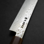 Sujihiki Silver Steel #3 Nickel Damascus Buffalo Turquoise Handle 270mm (10.6”)-[Musashi]-[Japan-Küchenmesser]