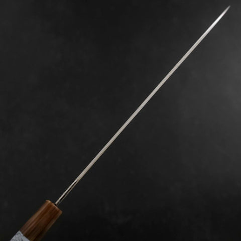 Sujihiki Silver Steel #3 Nickel Damascus Buffalo Turquoise Handle 270mm (10.6”)-[Musashi]-[Japan-Küchenmesser]