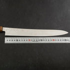 Sujihiki Silver Steel #3 Nickel Damascus Buffalo Turquoise Handle 270mm (10.6”)-[Musashi]-[Japan-Küchenmesser]