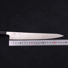 Sujihiki Silver Steel #3 Poliert Büffelhorn und Magnolienholz Griff 240mm-[Musashi]-[Japan-Küchenmesser]