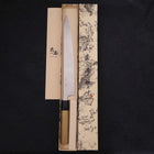 Sujihiki Silver Steel #3 Poliert Büffelhorn und Magnolienholz Griff 270mm-[Musashi]-[Japan-Küchenmesser]