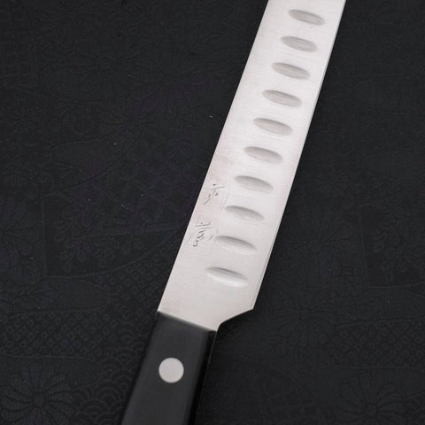 Sujihiki Silver Steel #3 Poliert Schwarzer Westlicher Griff 210mm-[Musashi]-[Japan-Küchenmesser]