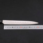 Sujihiki Silver Steel #3 Poliert Schwarzer Westlicher Griff 210mm-[Musashi]-[Japan-Küchenmesser]