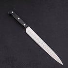 Sujihiki Silver Steel #3 Poliert Schwarzer Westlicher Griff 210mm-[Musashi]-[Japan-Küchenmesser]
