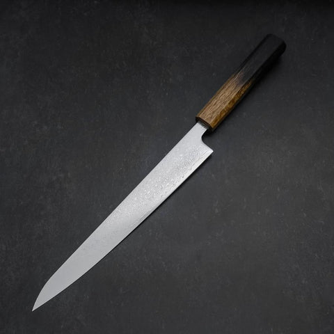 Sujihiki VG-10 Damascus Yaki-Urushi Handle 240mm-[Musashi]-[Japanese-Kitchen-Knives]