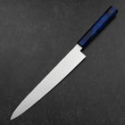 Sujihiki VG-10 Damast Blauer Birkenholz Griff 240mm-[Musashi]-[Japan-Küchenmesser]