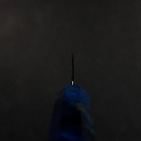 Sujihiki VG-10 Damast Blauer Birkenholz Griff 240mm-[Musashi]-[Japan-Küchenmesser]