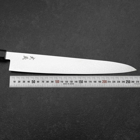 Sujihiki VG-10 Damast Blauer Birkenholz Griff 270mm-[Musashi]-[Japan-Küchenmesser]