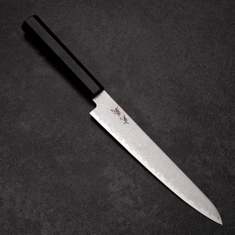 Sujihiki VG-10 Damast Ebenholz Griff 180mm-[Musashi]-[Japan-Küchenmesser]