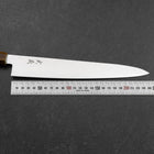 Sujihiki VG-10 Damast Gelb-Brauner Birkenholz Griff 240mm-[Musashi]-[Japan-Küchenmesser]