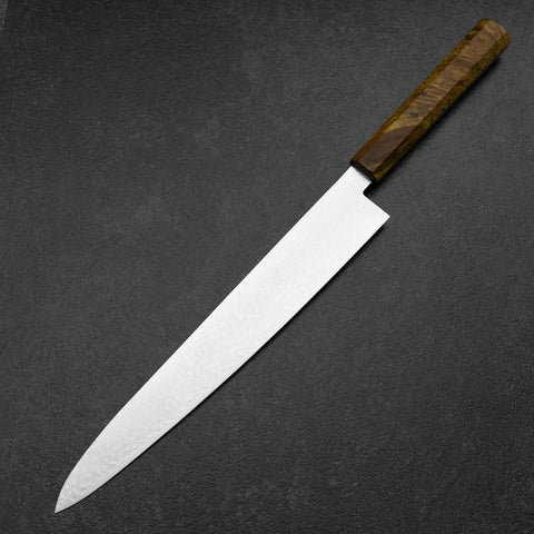 Sujihiki VG-10 Damast Gelb-Brauner Birkenholz Griff 270mm-[Musashi]-[Japan-Küchenmesser]