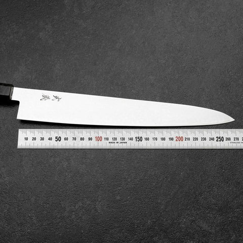Sujihiki VG-10 Damast Grauer Birkenholz Griff 270mm-[Musashi]-[Japan-Küchenmesser]