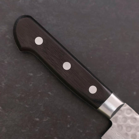 Sujihiki VG-10 Tsuchime Damascus Black Western Handle 245mm (9.6”)-[Musashi]-[Japan-Küchenmesser]