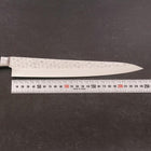Sujihiki VG-10 Tsuchime Damascus Black Western Handle 245mm (9.6”)-[Musashi]-[Japan-Küchenmesser]